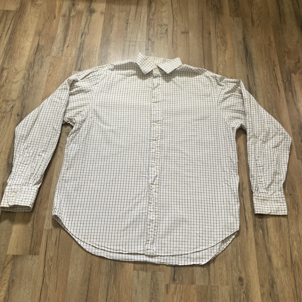 Vintage Polo Ralph Lauren Regent Classic Fit Dress Shirt 17.5 Checkered Cotton